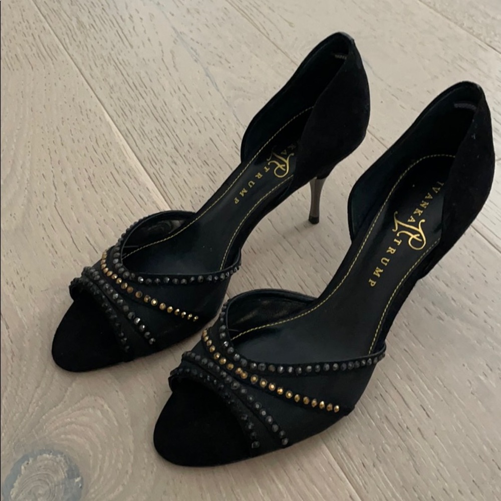Ivanka Trump Evening Chrome Heel New Shoes 9